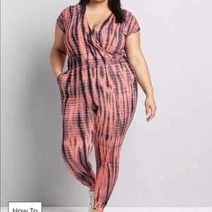 Livi Crossover tie-dye jumpsuit